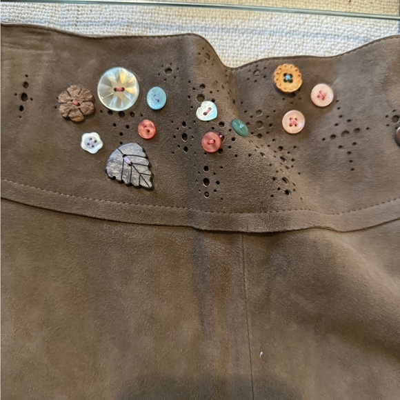 Suede leather skirt Rebecca Taylor - Picture 4 of 6